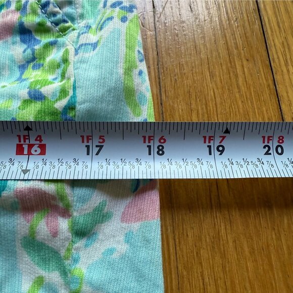 Lilly Pulitzer Size S Blue Heaven The Chipper Floral Coral Print Bermuda Shorts - Picture 7 of 15